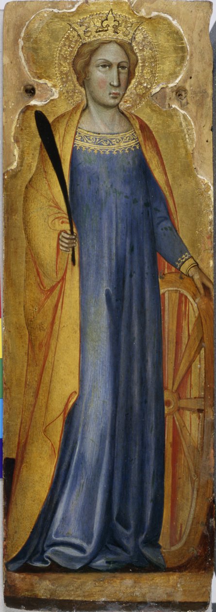 St. Katharine, cca 1400 (tempera na topolovém dřevě) od Andrea di Bartolo
