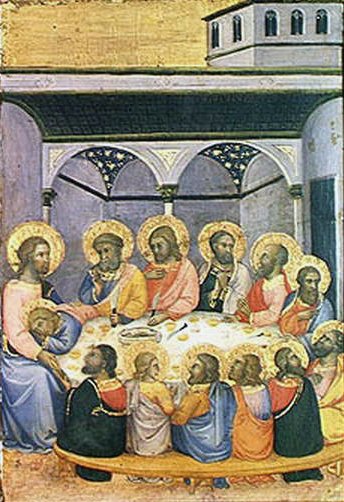 Poslední večeře, cca 1420 (tempera na panelu) od Andrea di Bartolo