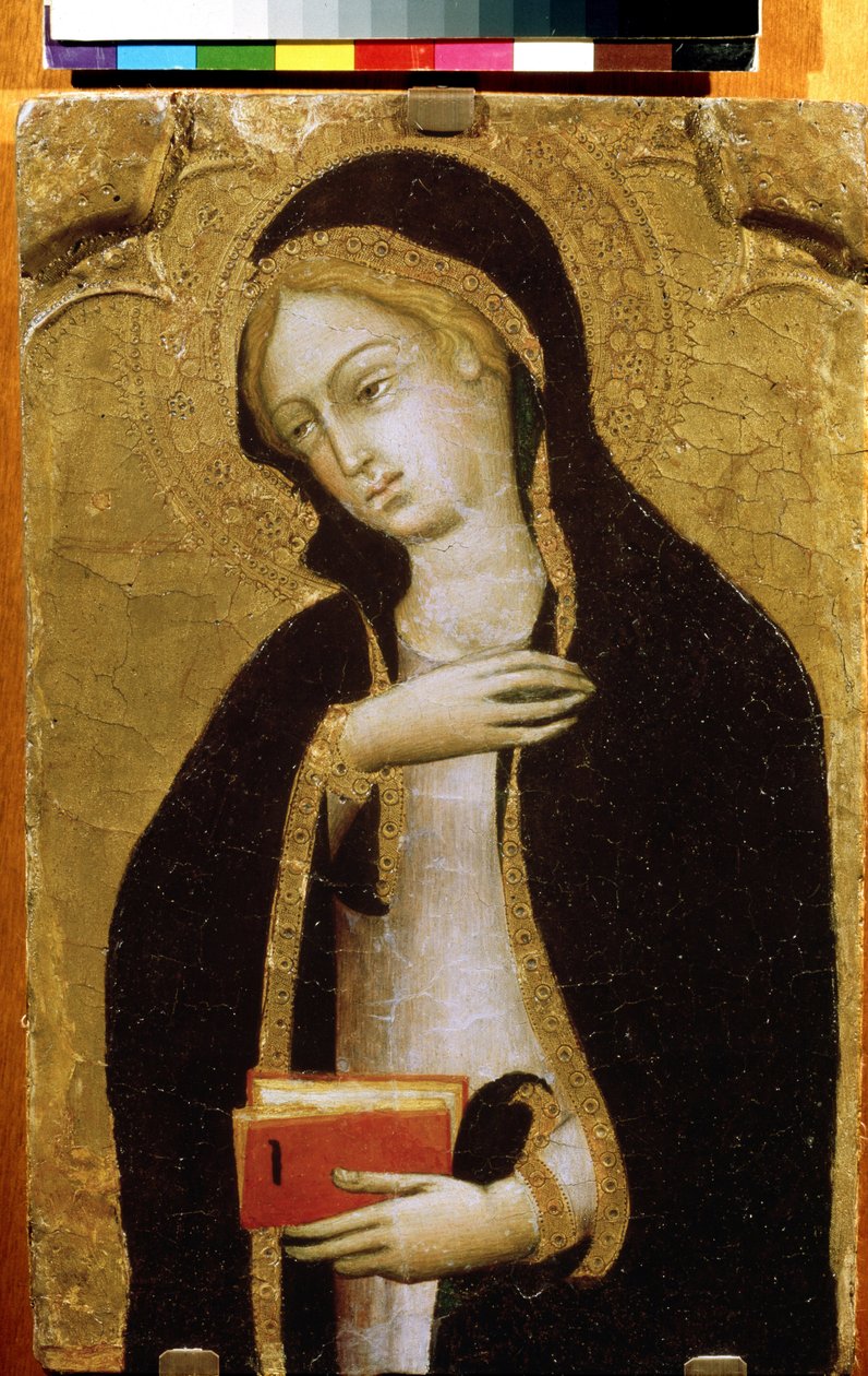 ""Virgin of the Annunciate"" (Virgin Annunciate) Tempera na dřevě od Andrea di Bartolo (1389-1428) kolem roku 1410 Puškinovo muzeum, Moskva od Andrea di Bartolo