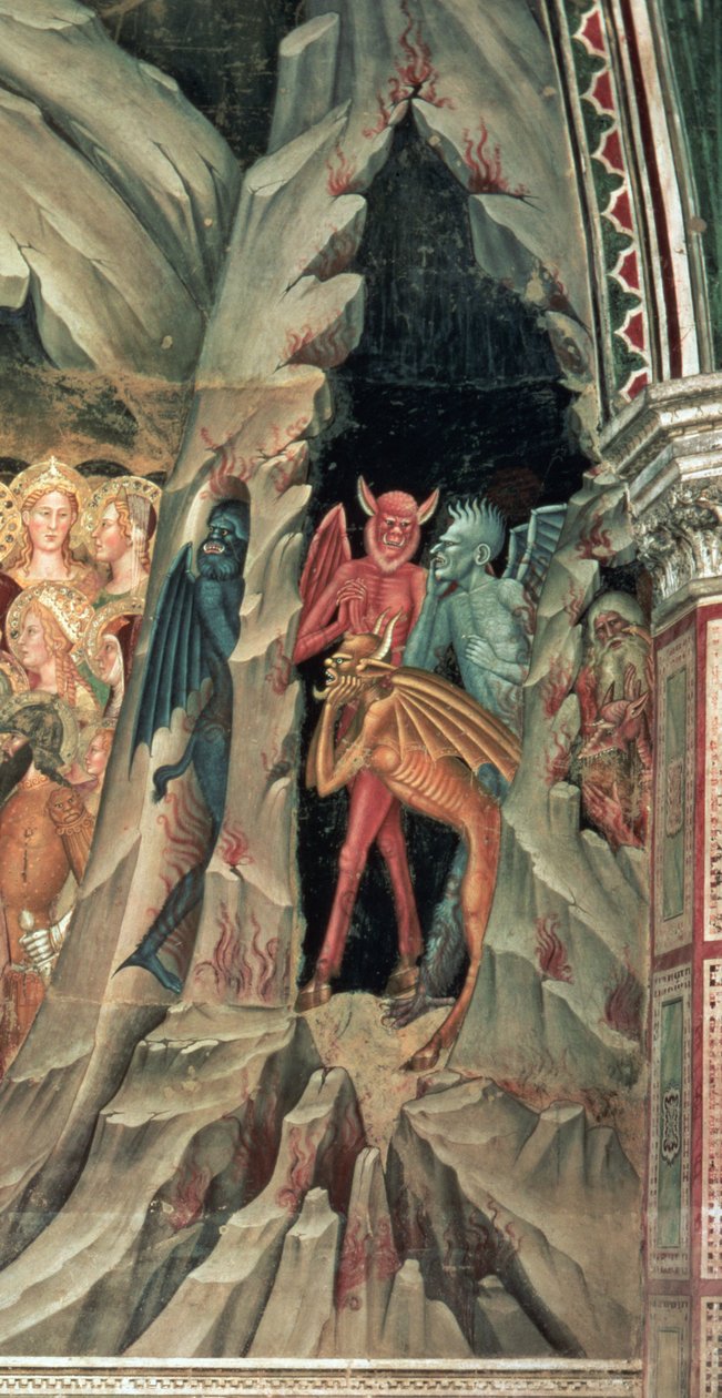 Sestup do limba, ze Španělské kaple od Andrea di Bonaiuto (fl.1343 77)