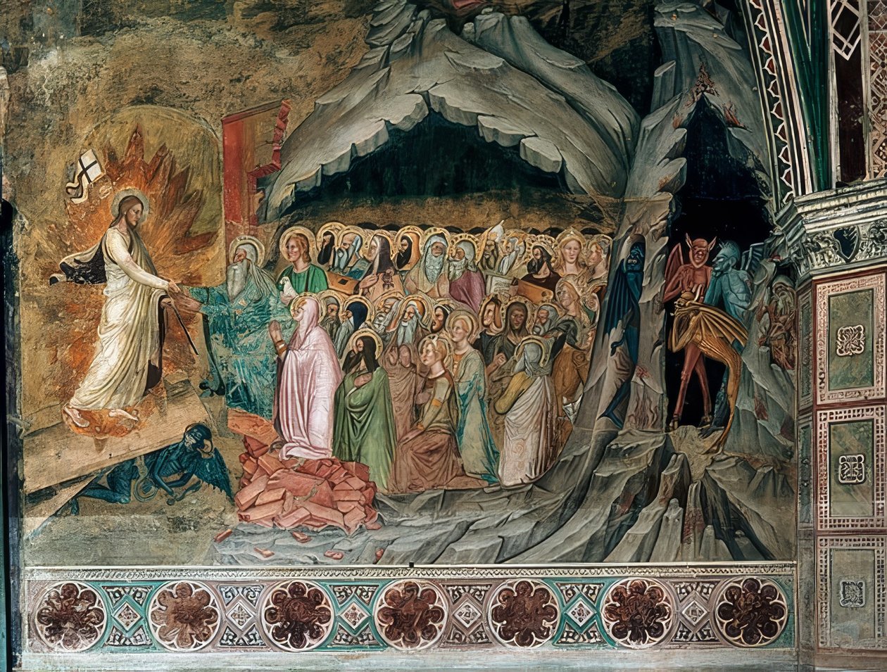 Kristův sestup do limba. 1367-1369 od Andrea di Bonaiuto