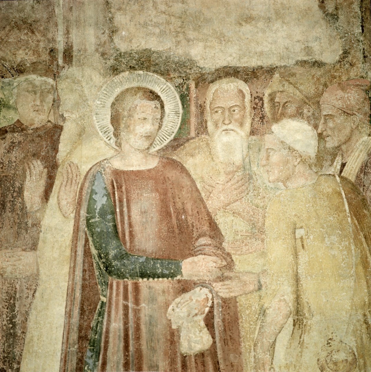 Detail sv. Ranieri ve Svaté zemi, polovina 14. století od Andrea di Bonaiuto