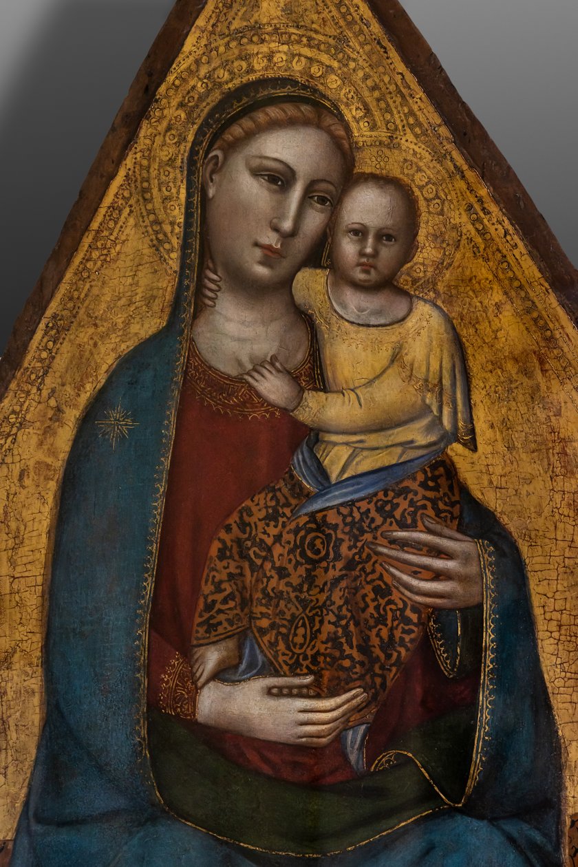 Intronizovaná Madona a Jezulátko od Andrea di Cione (attr.to) Orcagna