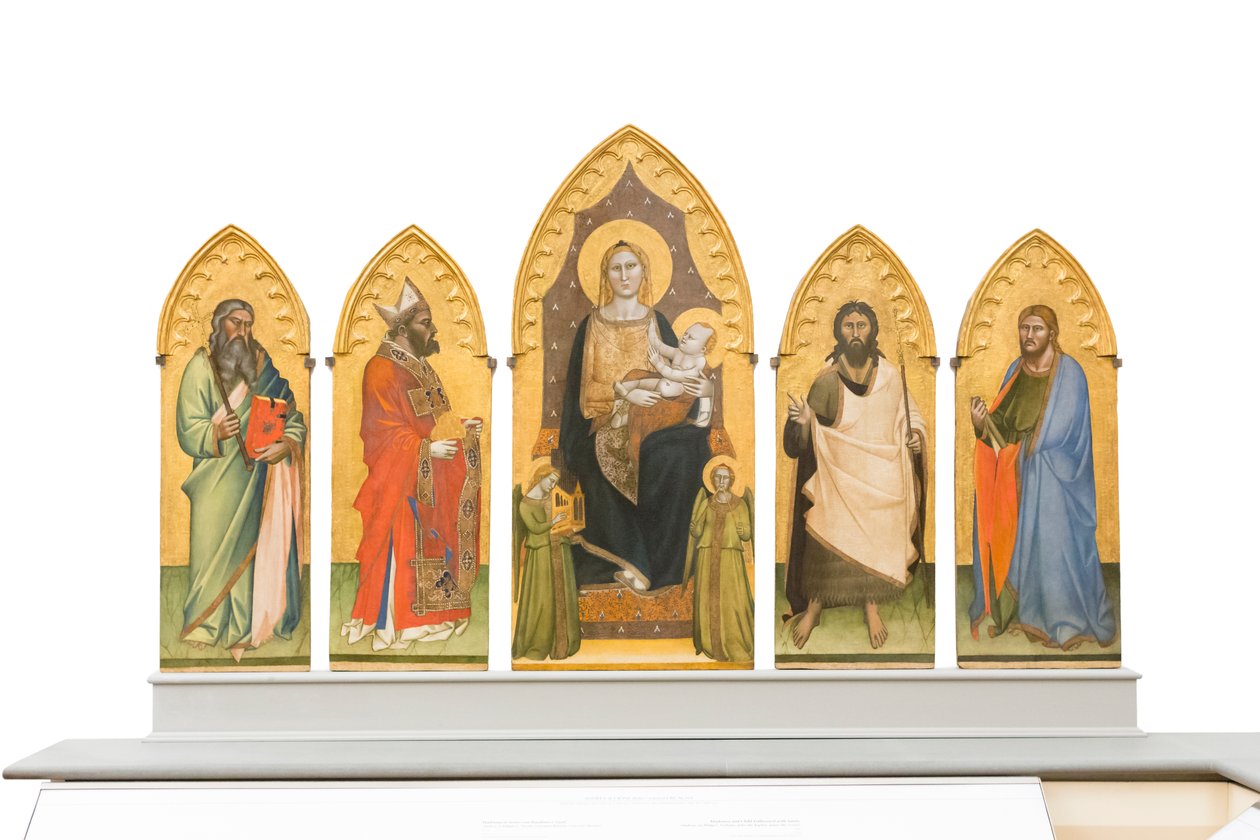 Madona s dítětem na trůnu se svatými od Andrea di Cione Orcagna