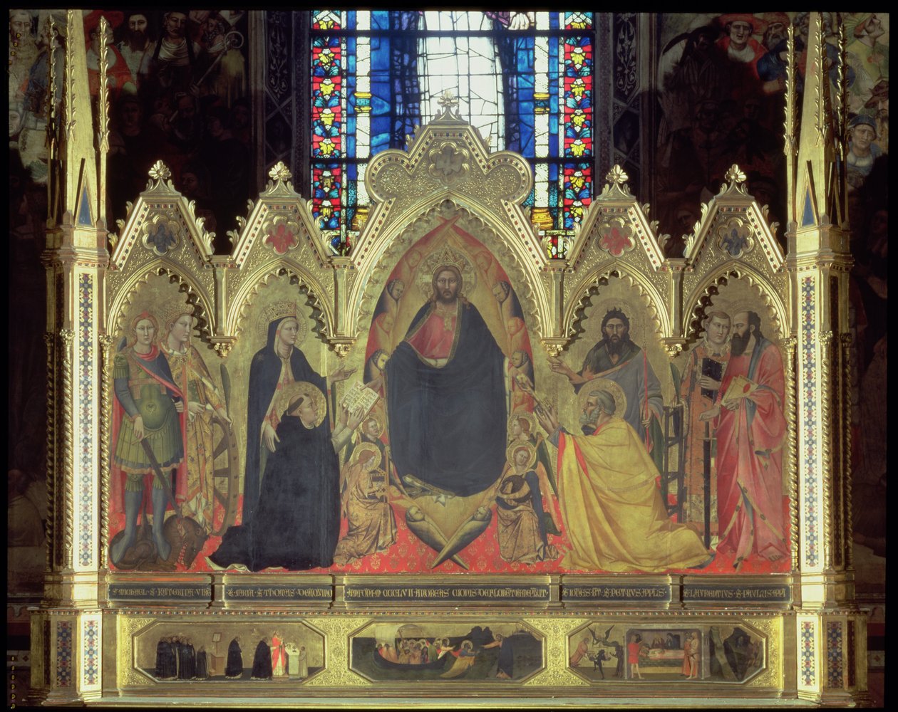 Strozziho oltář, 1357 (panel) (podrobnosti viz 75592-6) od Andrea di Cione Orcagna