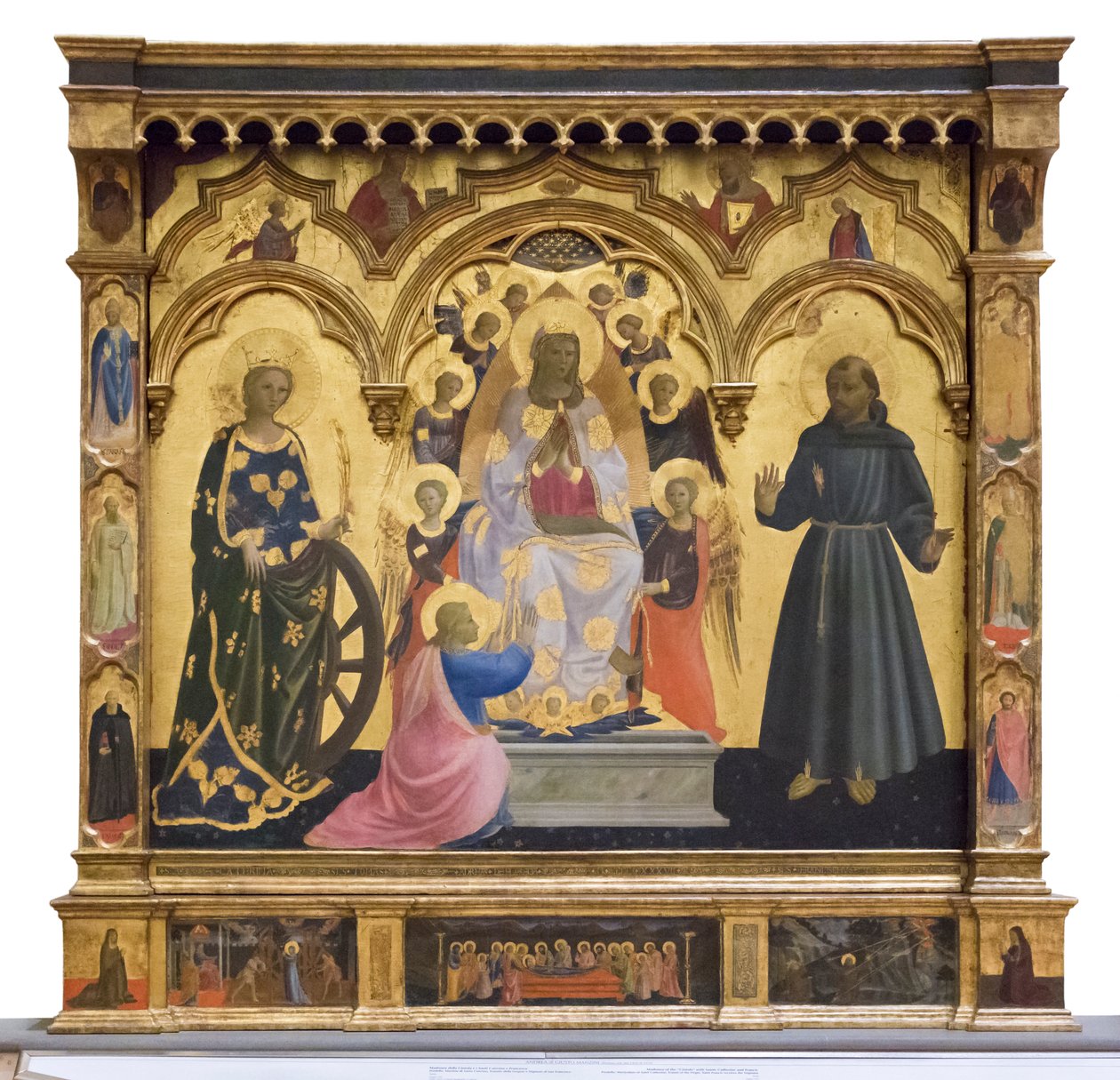 Cintolan Madonna pyhimyksen Katariinan ja Franciscuksen kanssa od Andrea di Giusto Manzini