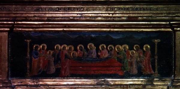 Madonna z pásu, detail predely od Andrea di Giusto Manzini