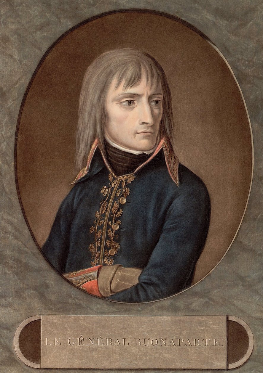 generál Bonaparte v roce 1798 - rytina Andrea Appiani (1754-1817) - od Andrea the Elder (after) Appiani