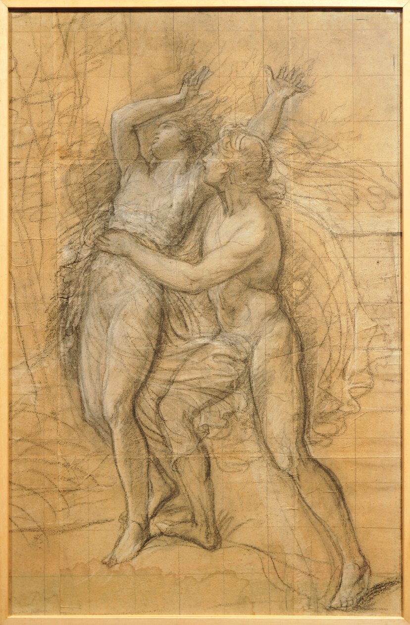 Apollo a Daphne od Andrea Appianiho (1754-1817), kresba od Andrea the Elder Appiani