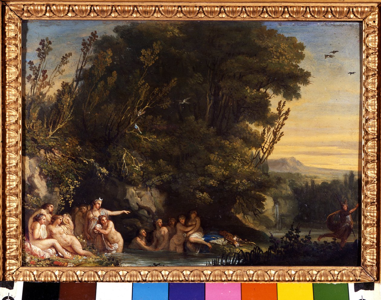 Diane a Acteon. Obraz Andrea Appiani (1754-1817) Milán od Andrea the Elder Appiani
