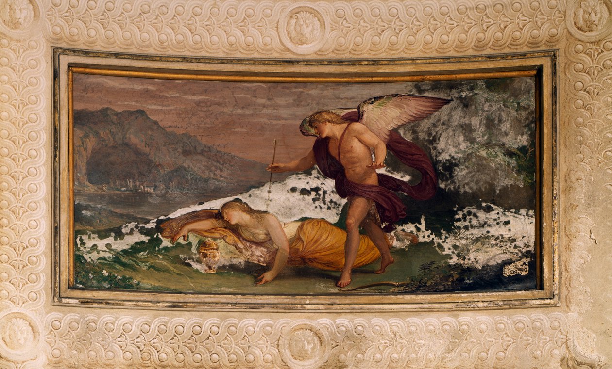 Freska Andrea Appiani (1754-1817), Villa Reale, Monza, Itálie od Andrea the Elder Appiani