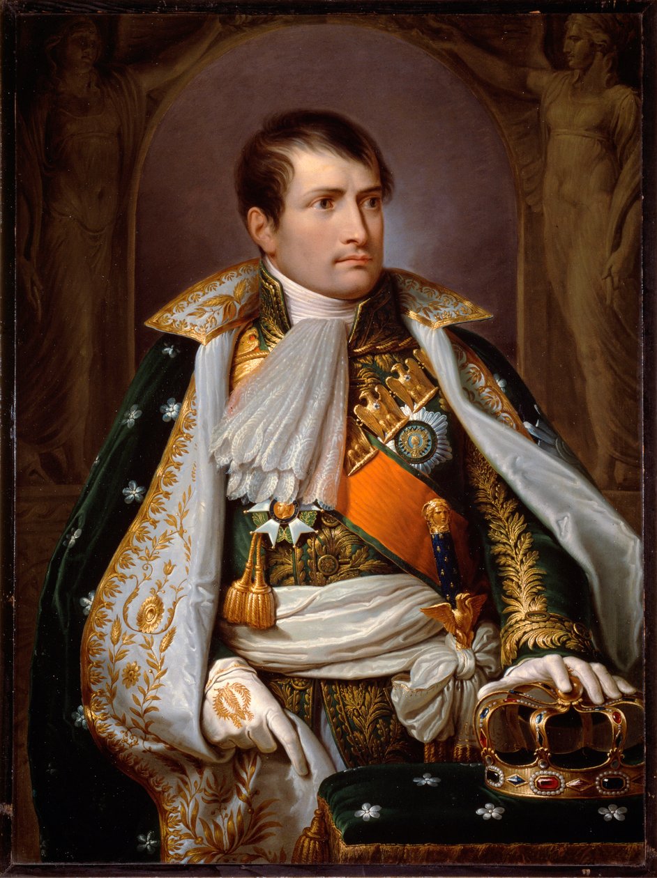 Portrét Napoleona Bonaparta v kostýmu italského krále (olej na plátně od Andrea the Elder Appiani