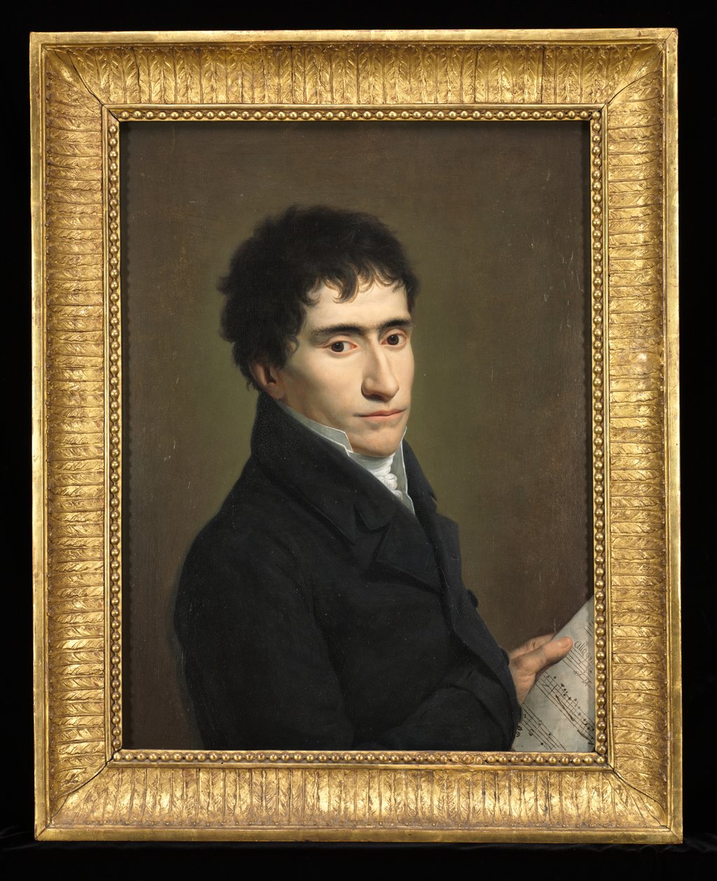 Portrét hudebníka, kolem roku 1800 (olej na dřevě) od Andrea the Elder Appiani