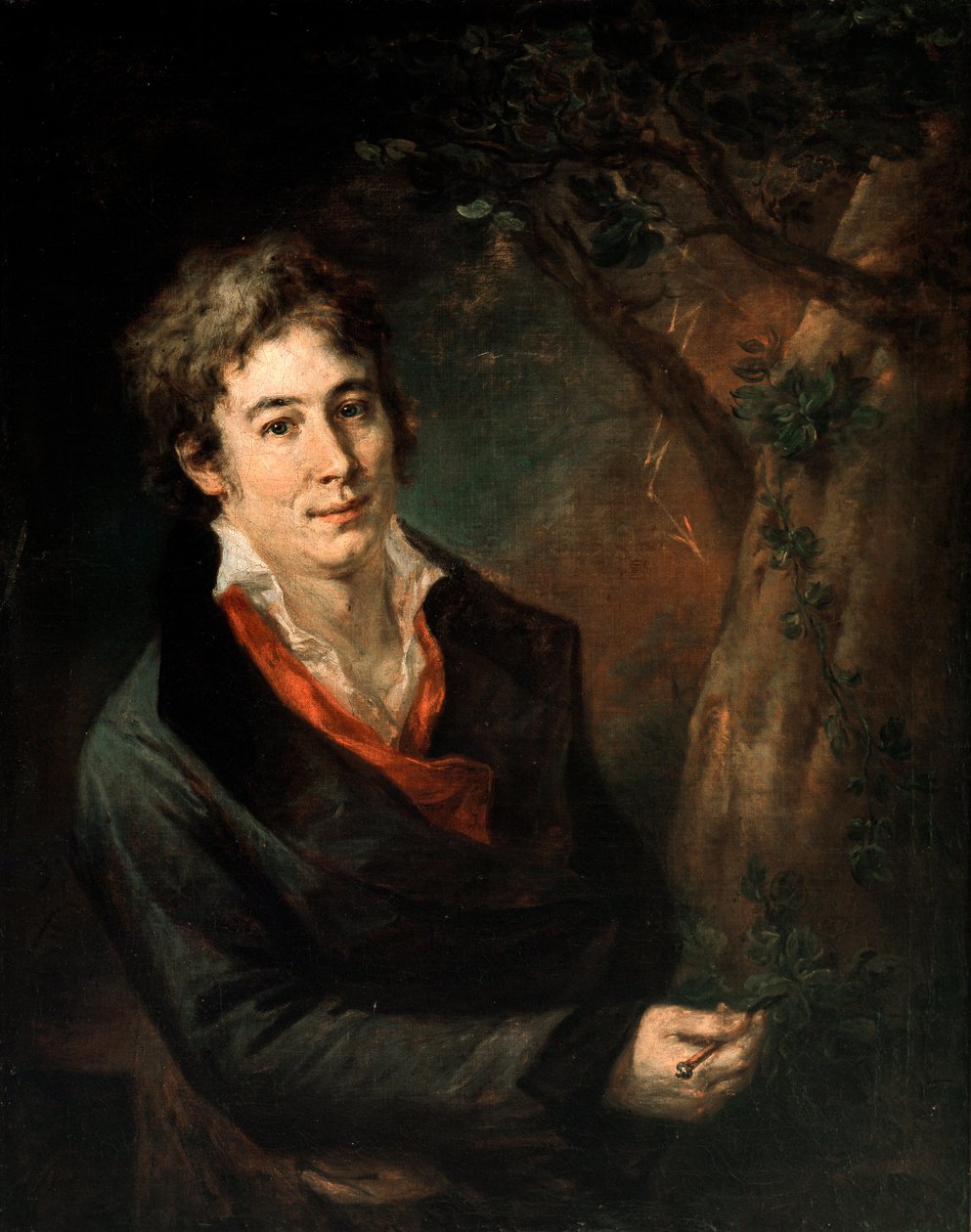 Portrét italského básníka a dramatika Ugo Foscolo (1778-1827) Obraz Andrea Appiani (1754-1817) od Andrea the Elder Appiani