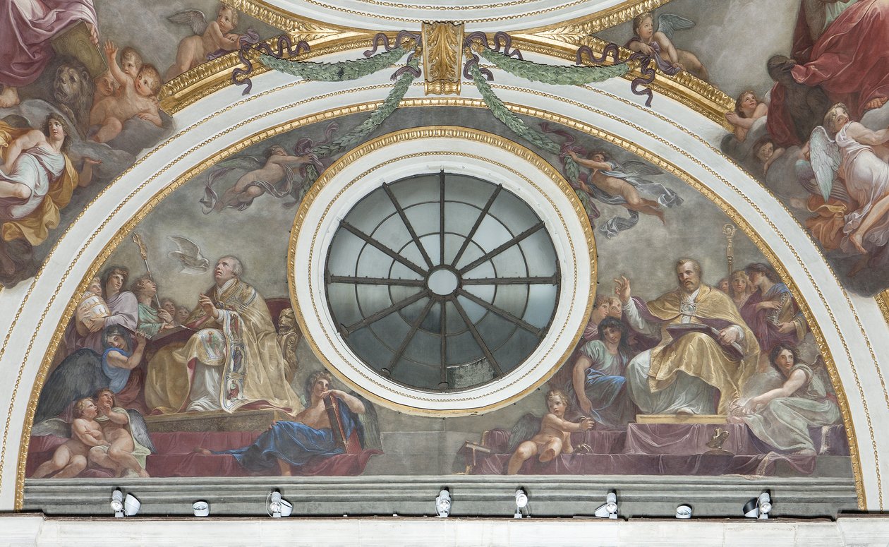 Svatý Ambrož a svatý Řehoř Veliký, 1792-95 od Andrea the Elder Appiani