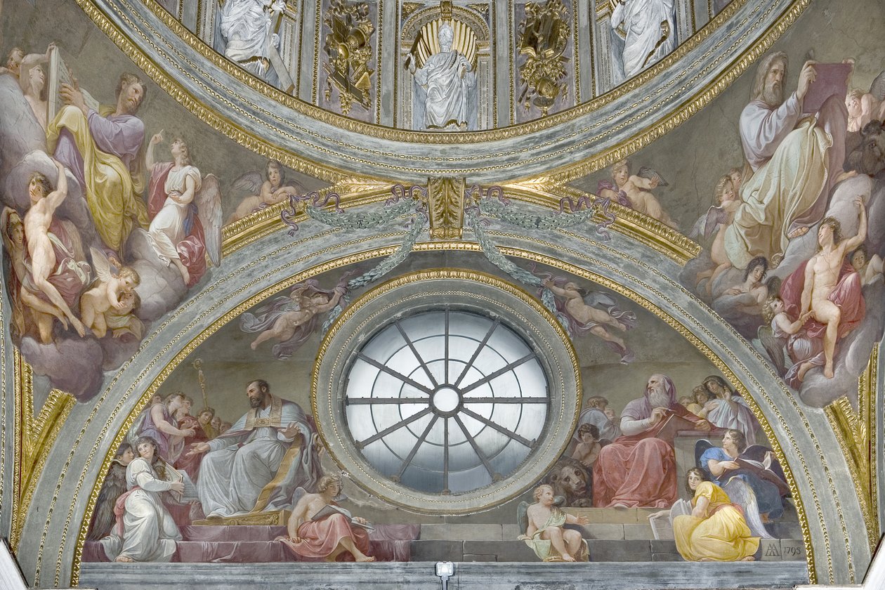 Svatý Augustin a svatý Jeroným, 1792-95 od Andrea the Elder Appiani
