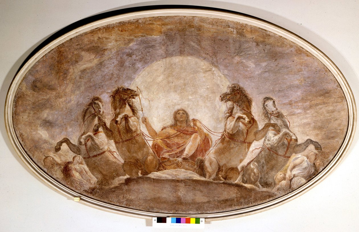 Apollónův vůz. Andrea Appiani (1754-1817). Malování. Pinacoteca de Brera. Milán od Andrea the Elder Appiani