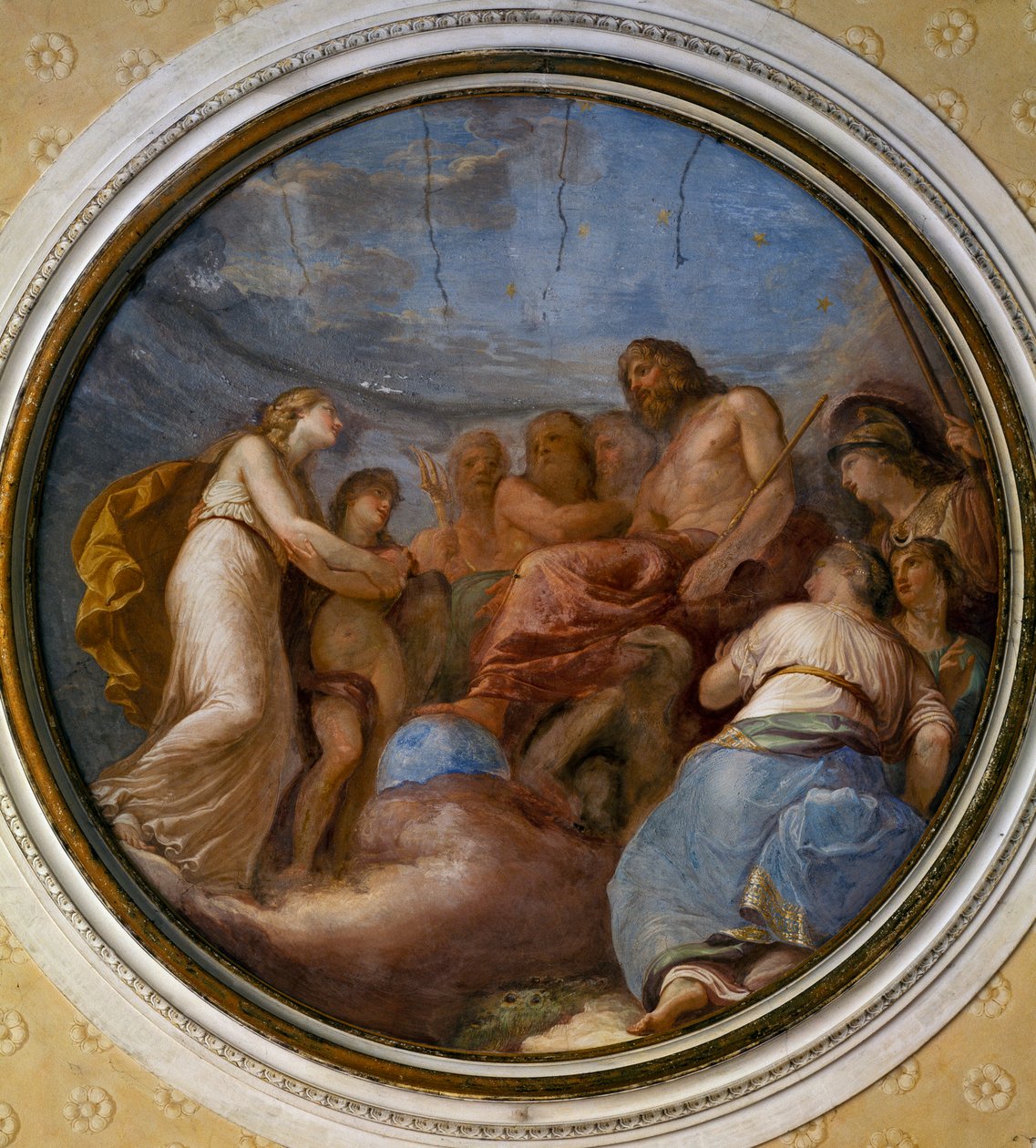 Tondo maloval Andrea Appiani (1754-1817), Villa Reale, Monza, Itálie od Andrea the Elder Appiani