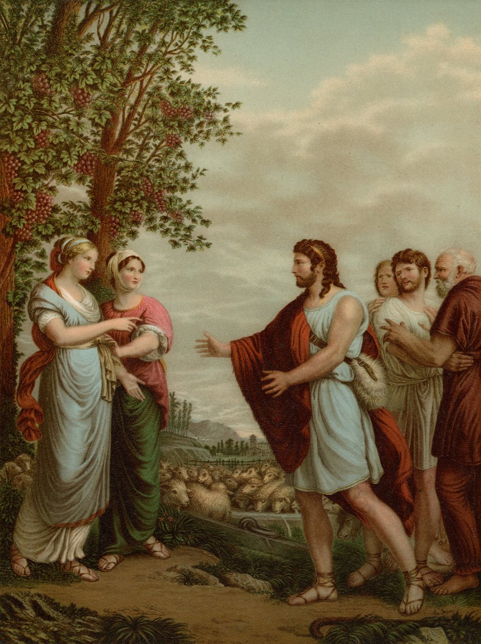 Jacob s Leah a Rachel od after Andrea Appiani the Elder