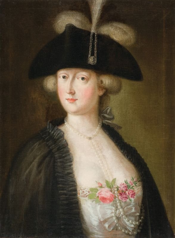 Maria Feodorovna, manželka ruského velkovévody Pavlana Angličtina: Portrét Marie Feodorovny Sophie Dorothea z Wurttembergn od Andreas Herrlein