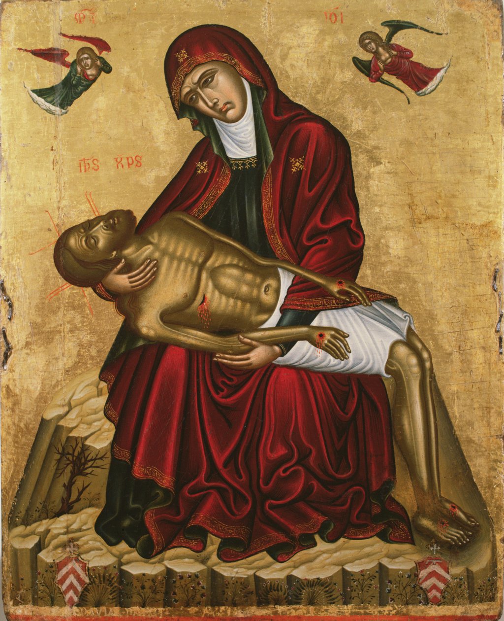 Pieta (tempera na panelu) od Andreas Pavias