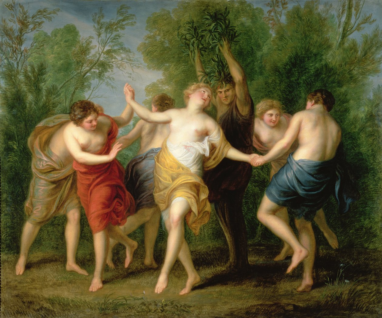 Proměna apulského muže v olivovník, kolem roku 1765 od Andreas or Andries Lens