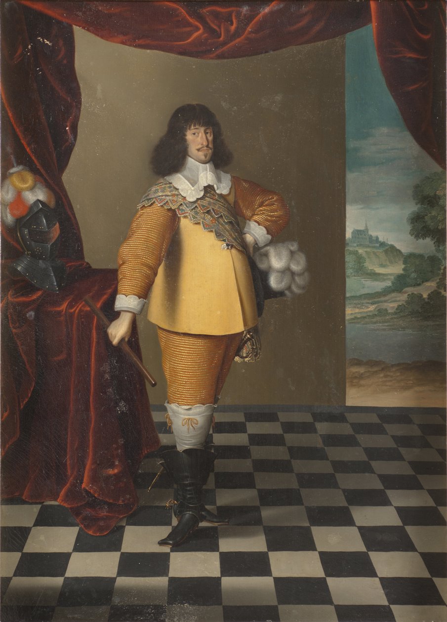 Dánský a norský král Frederick III. - Portrét dánského a norského krále Fridricha III. (1609-1670), od Magerstadt (Magerstaedt, Magerstetten), Andreas (aktivní 1639-1651). Olej na plátně. Rozměry: 55 x 38 cm. Národní muzeum Stockholm od Andreas (active 1639 1651) Magerstadt