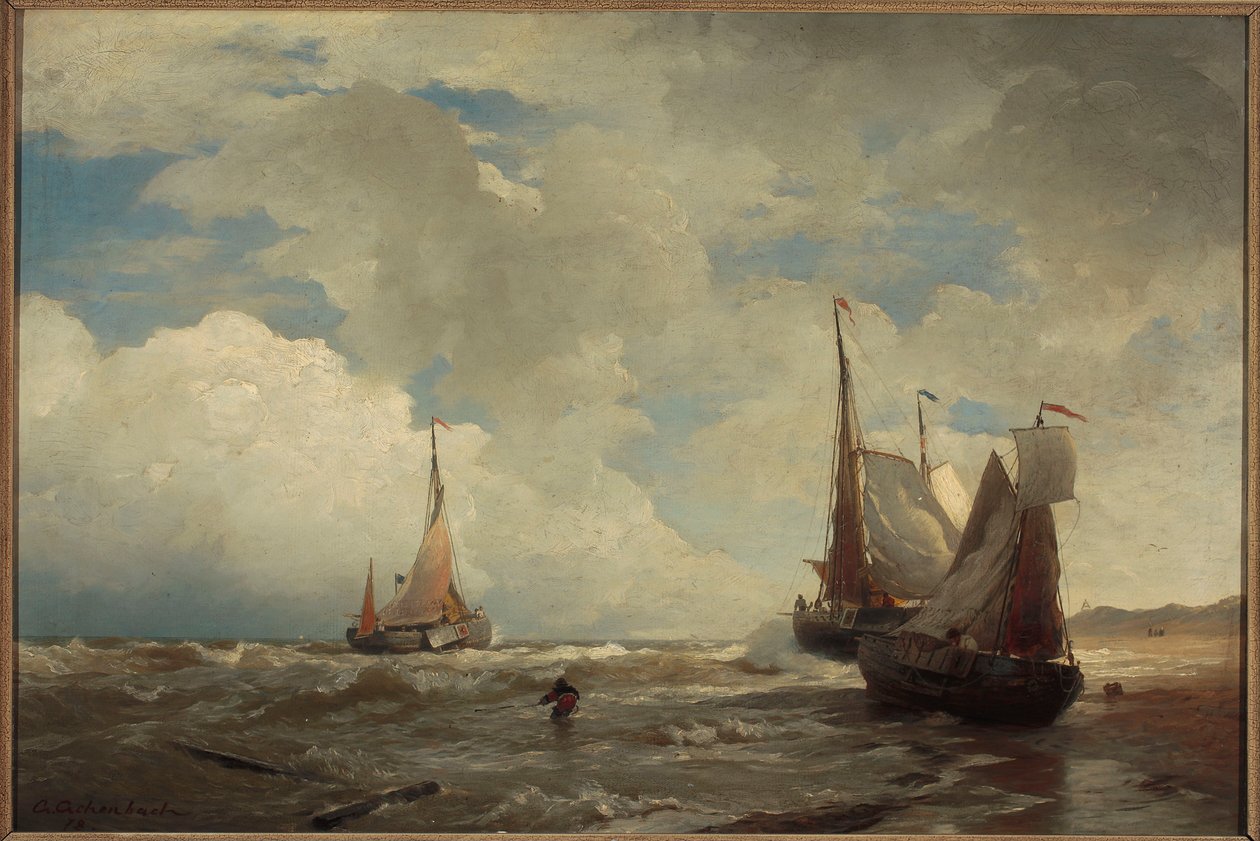 Na pobřeží Severního moře od Andreas Achenbach