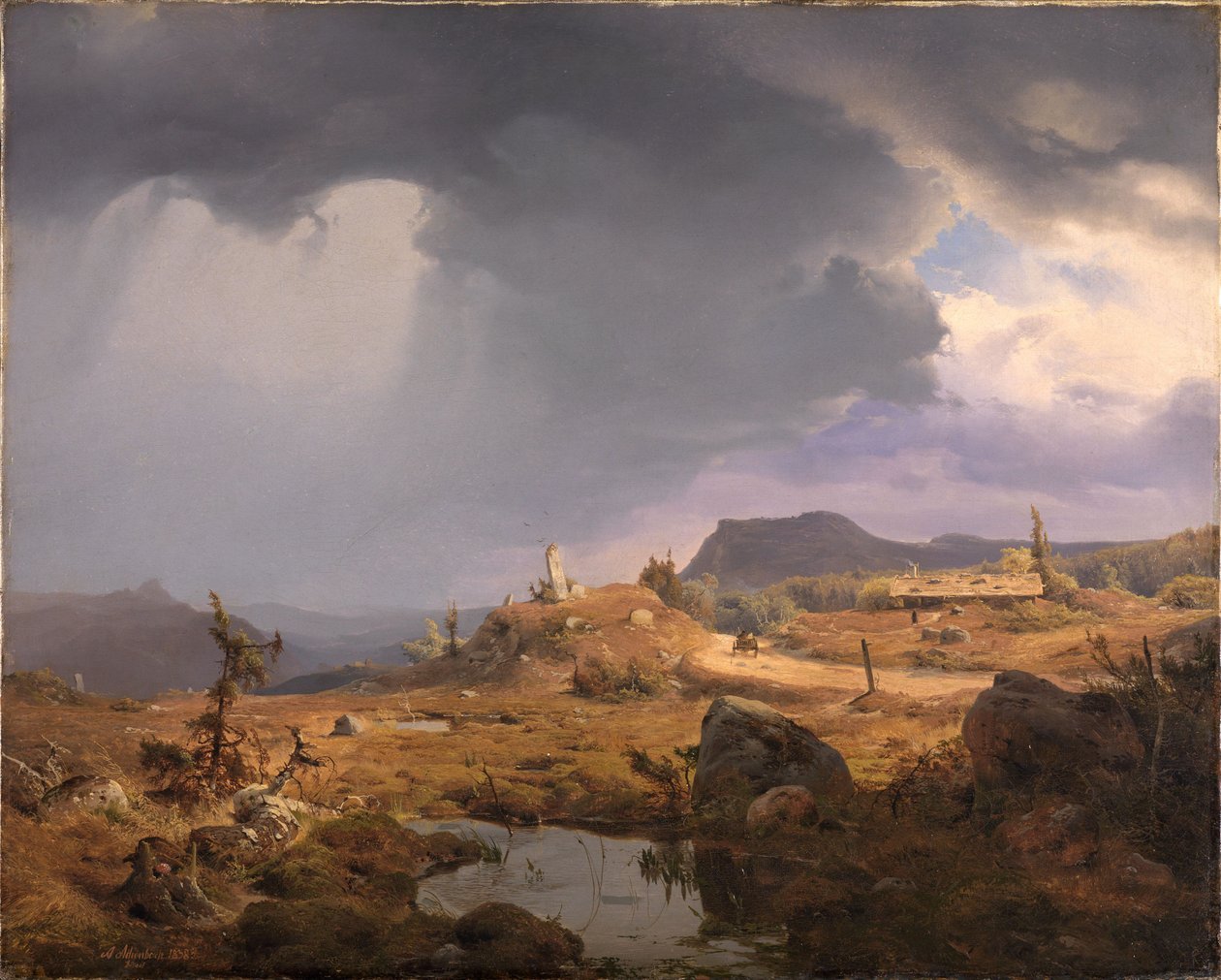 Norská krajina od Andreas Achenbach
