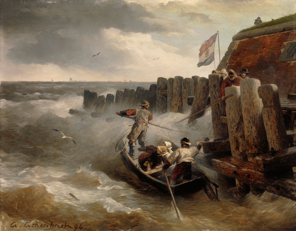 Přímořská krajina, 1894 od Andreas Achenbach