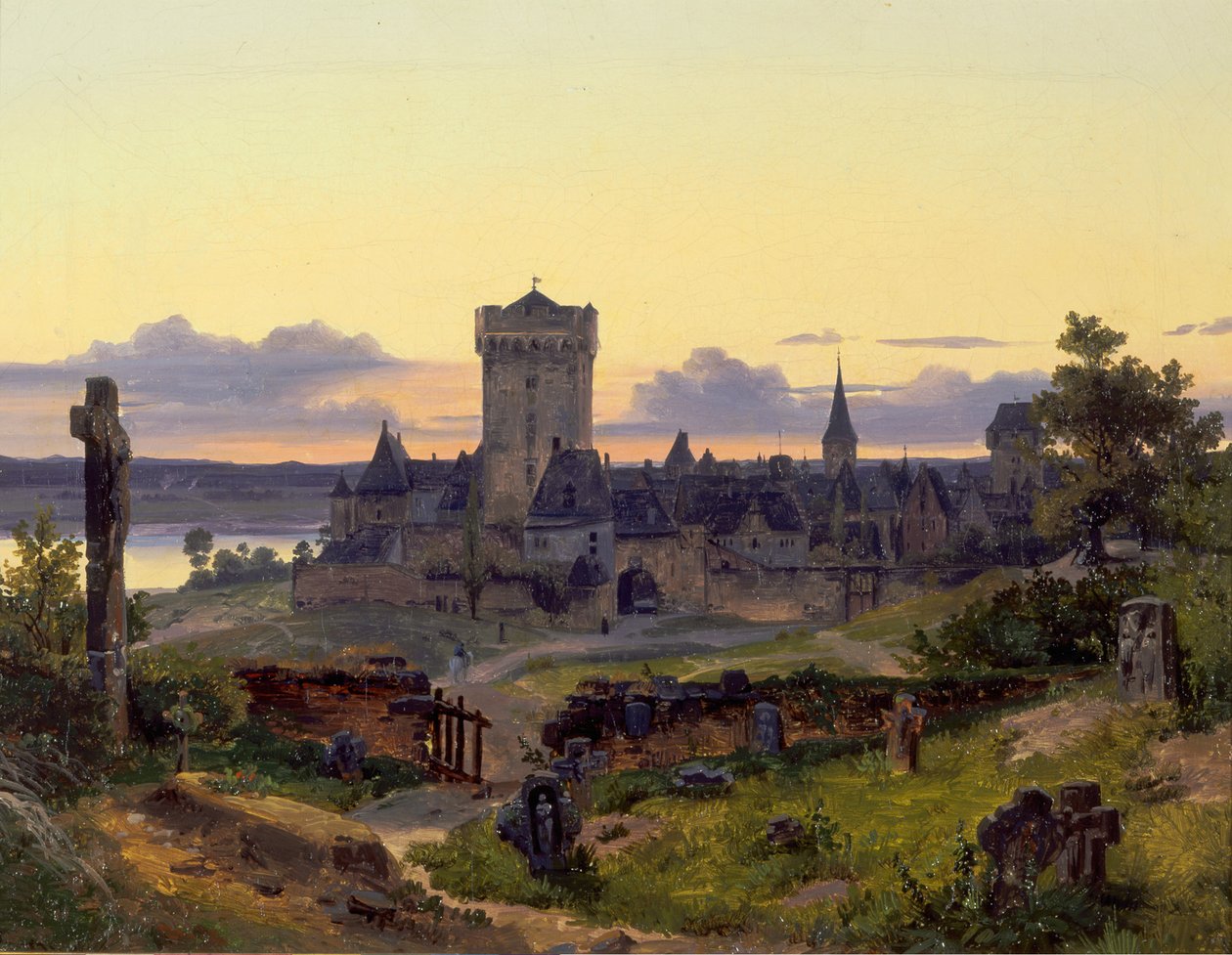 Zons na Rýně od Andreas Achenbach