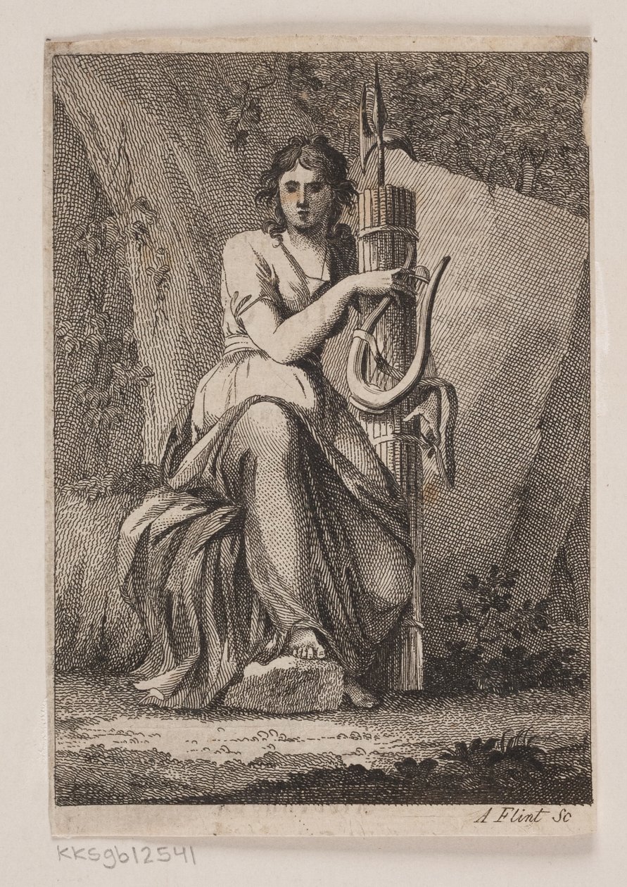 Žena s lyrou a fasces od Andreas Flint