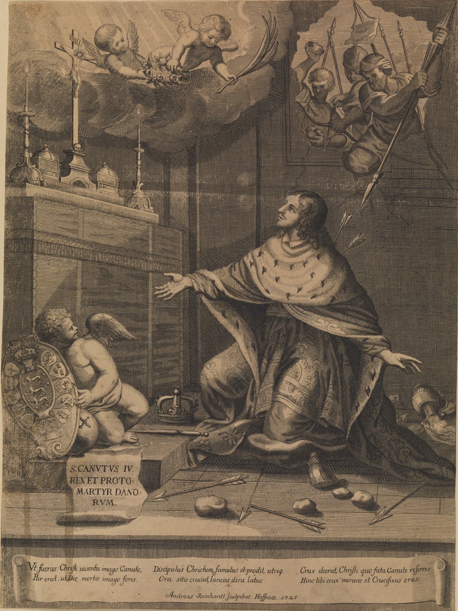 Mučednictví Canute the Saint od Andreas Reinhardt