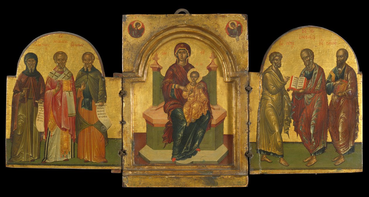 Triptych (vaječná tempera na panelu) od Andreas Rico