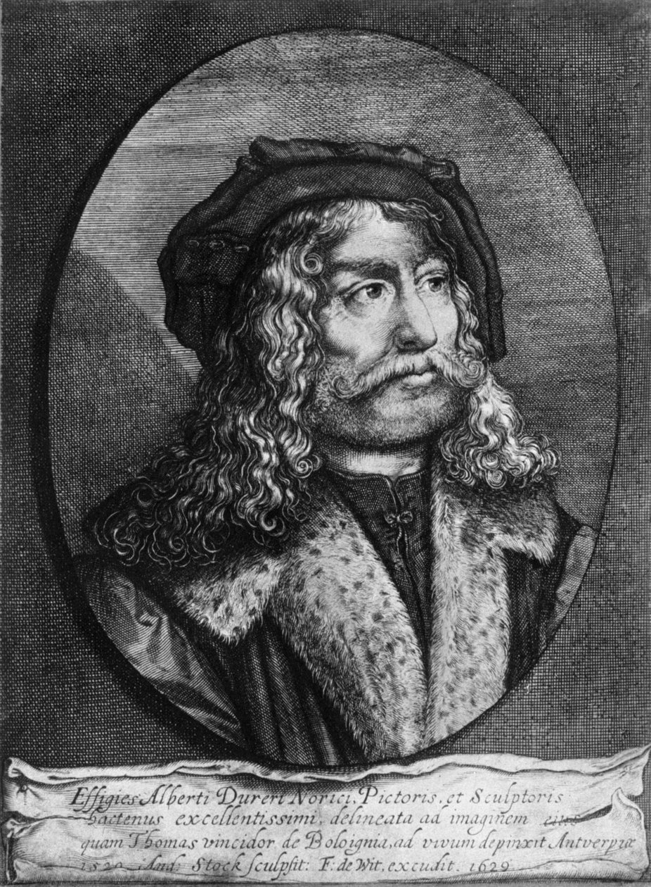 Portrét Albrechta Durera, 1629, 1936 od Andreas Stock