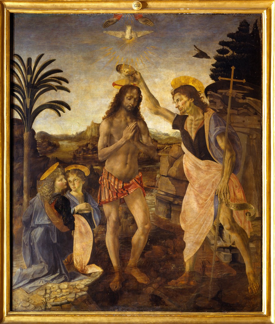 Křest Kristův od Andreea & Vinci Leonardo da (1452 1519) Verrocchio