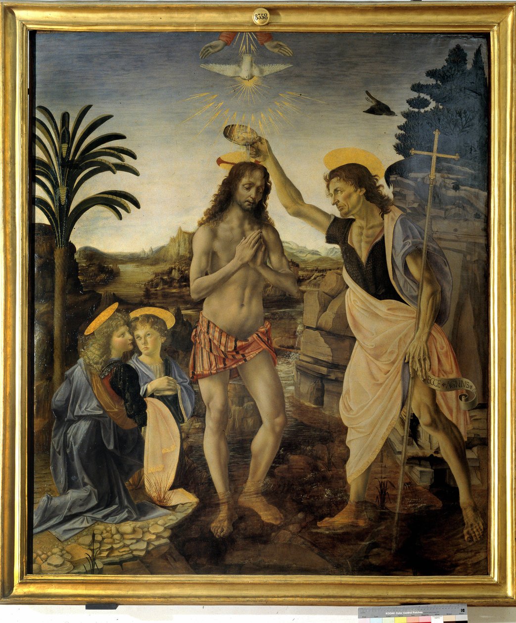 Křest Krista c. 1475 - 1478 od Andreea and Vinci Leonardo da Verrocchio
