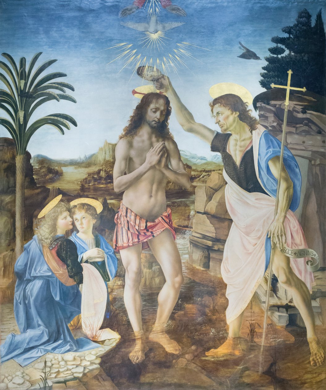 Křest Kristův od Andreea & Vinci Leonardo da (1452 1519) Verrocchio