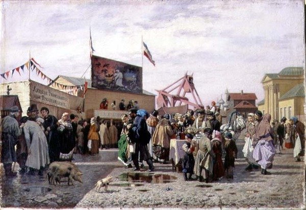 Veletrh v Tule ve Svatém týdnu od Andrei Andreevich Popov