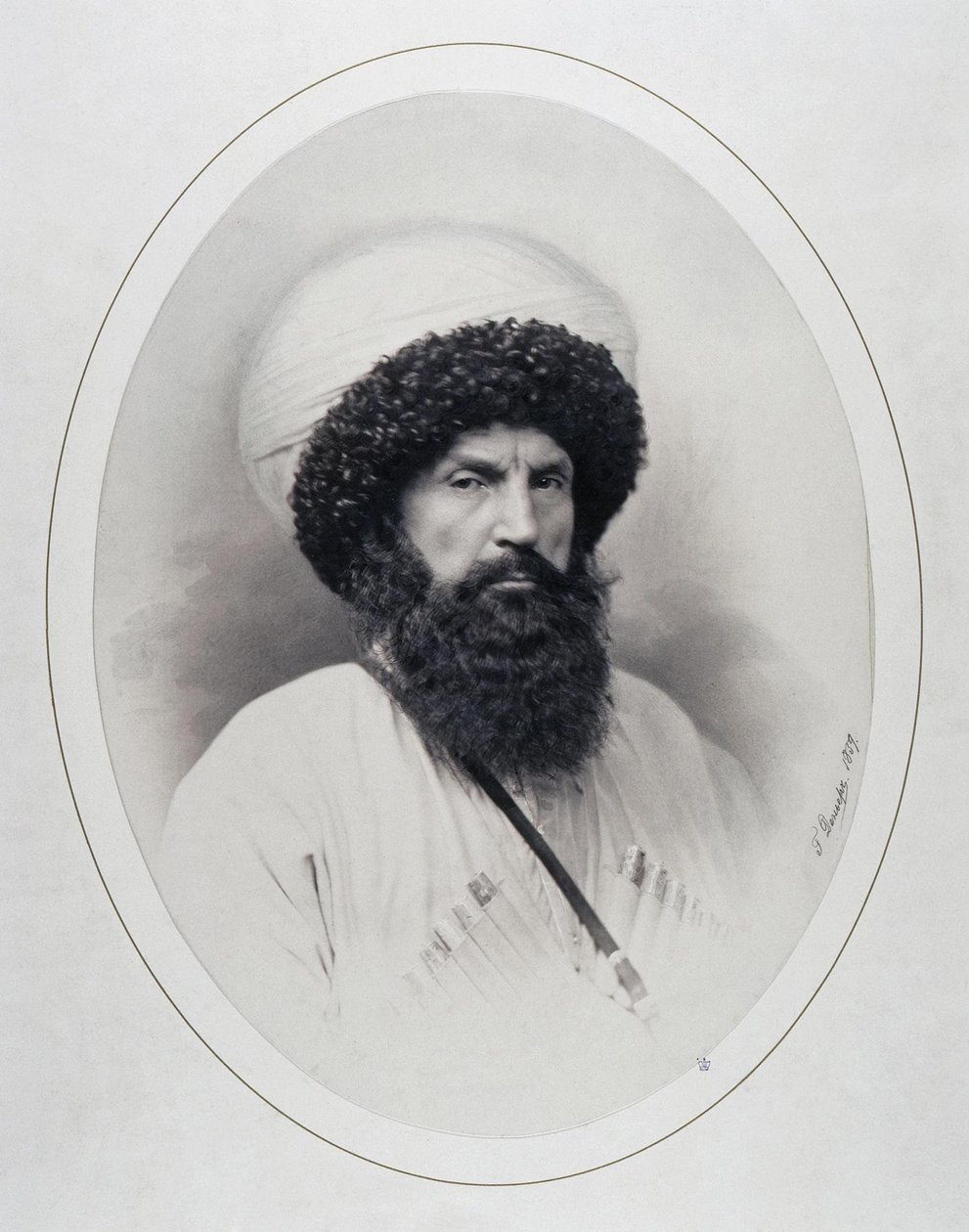 Portrét imáma Šamila 1797-1871, 1859 od Andrei Deniere