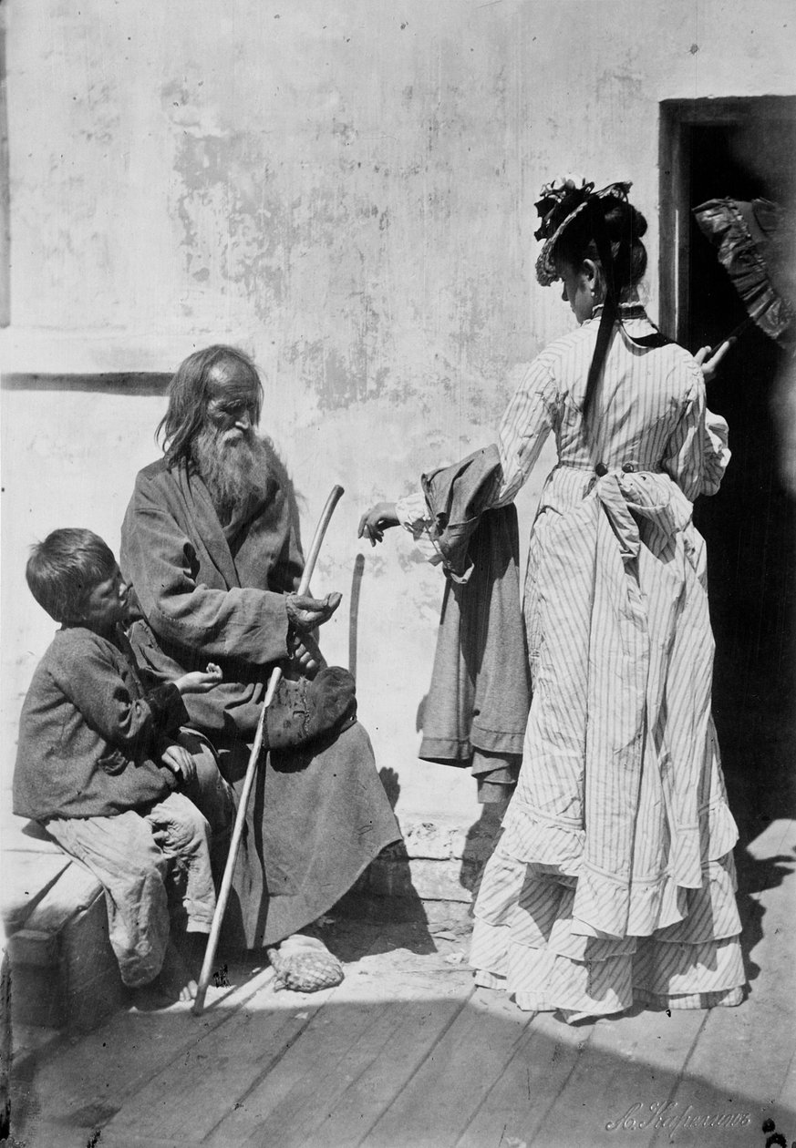 Almužna, c1870-c1875. od Andrei Osipovich Karelin