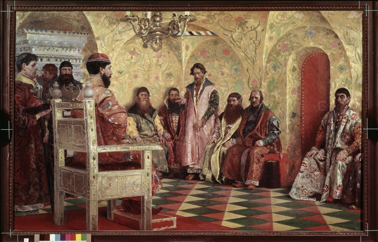 Car Michel I. Feodorovič de Roussier (Michail Feodorovič Romanov od Andrei Petrovich Ryabushkin