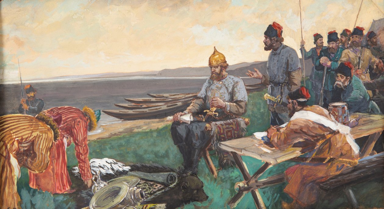 The Gift, c. 1900. od Andrei Petrovich Ryabushkin