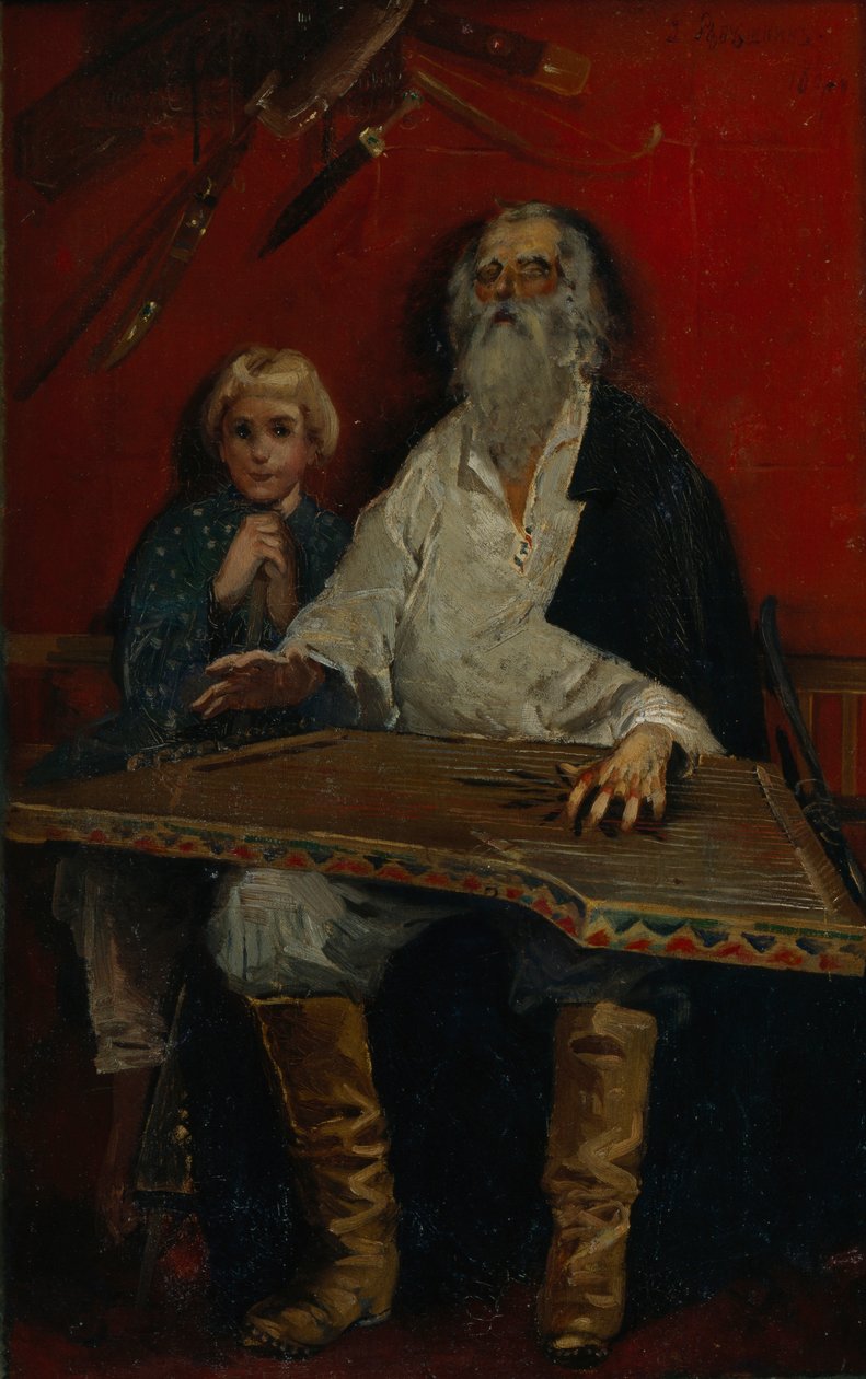Hráč Gusli od Andrei Petrovich Ryabushkin