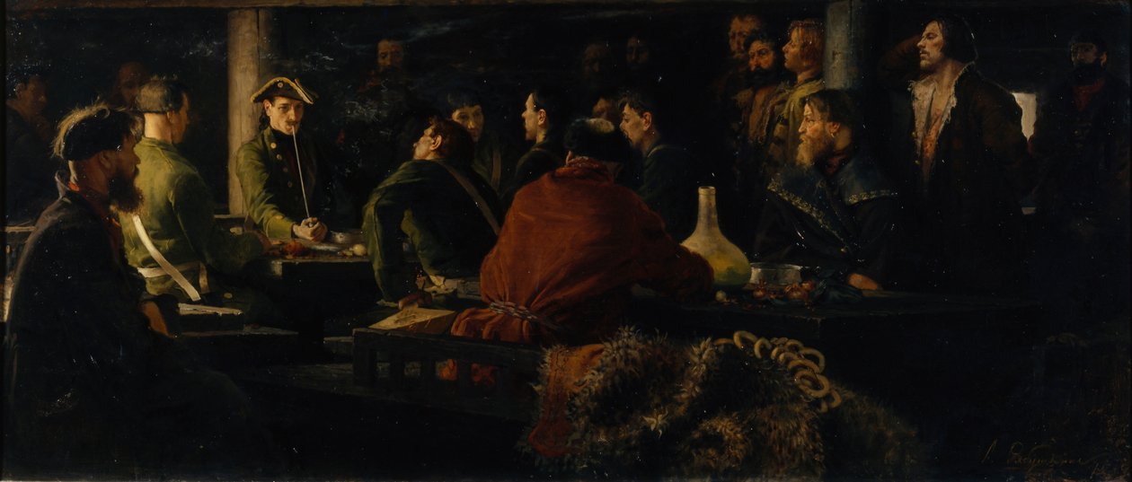Armáda hraček Petra I., 1892 od Andrei Petrovich Ryabushkin