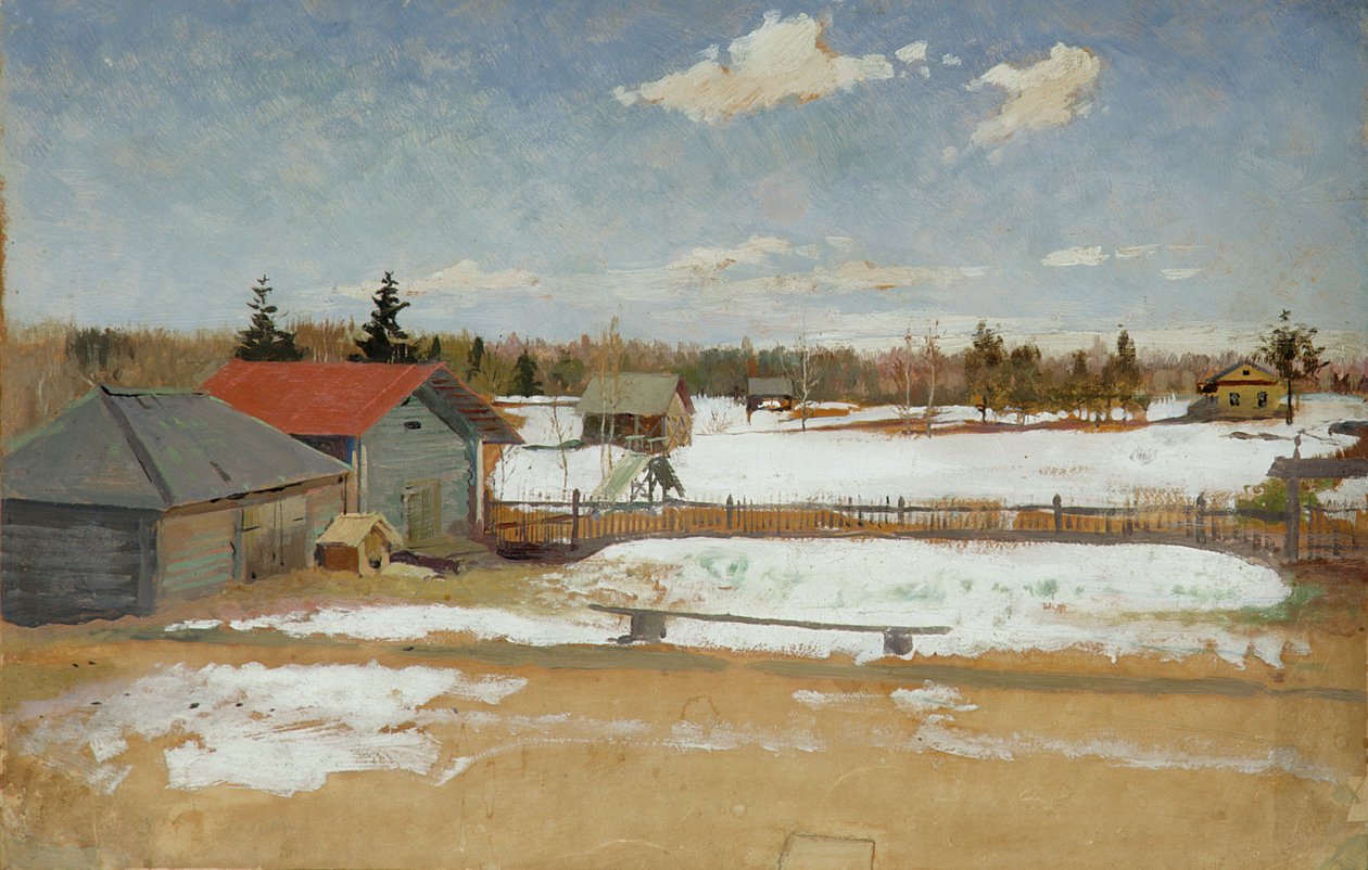 Tumenevův statek, kolem 1890-95 od Andrei Petrovich Ryabushkin