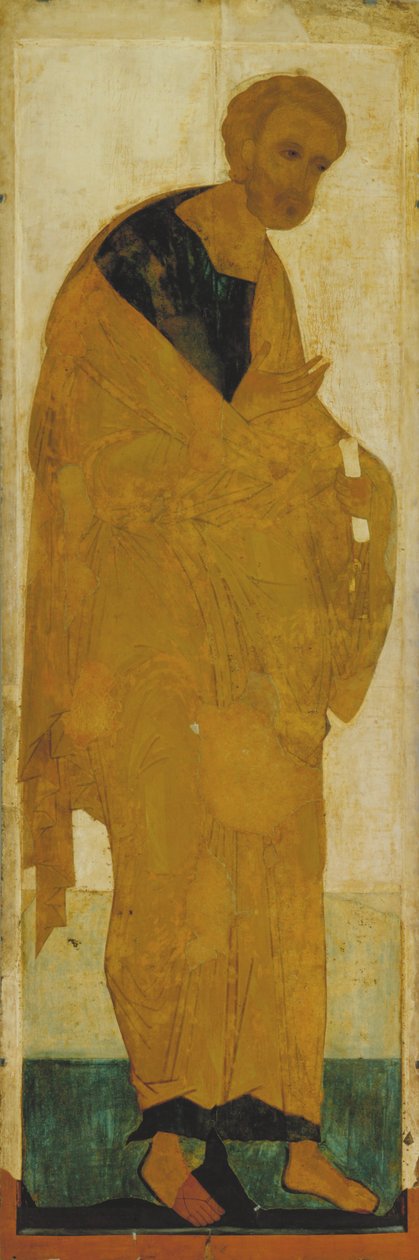 Apoštol Petr z pohoří Deesis, asi 1408 od Andrei Rublev