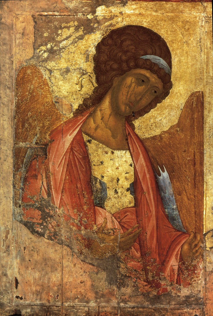 Archanděl Michael (ruská ikona), od Andreje Rubleva nebo Andreje Rubljova (1360-1430), malovaný v letech 1410 až 1420 (malba na dřevě) od Andrei Rublev