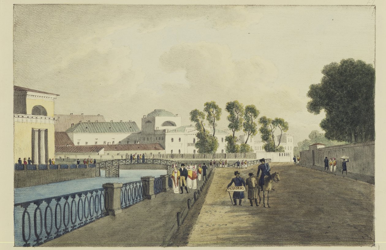 Apraksinův dům u řeky Fontanka, 1821-1822 od Andrei Yefimovich Martynov