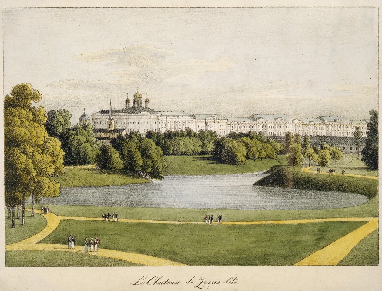 Kateřinský palác v Carskoje Selo, 1821-1822 od Andrei Yefimovich Martynov